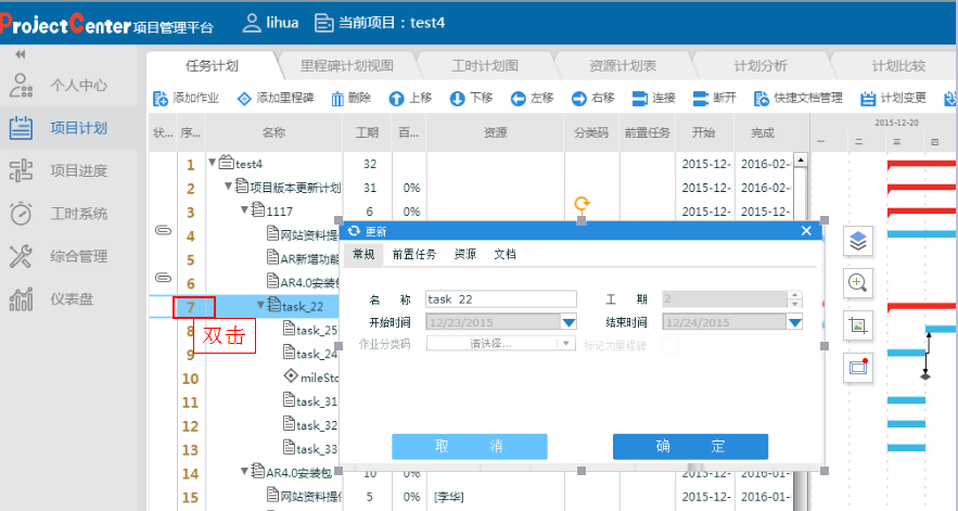 Test Schedule Management